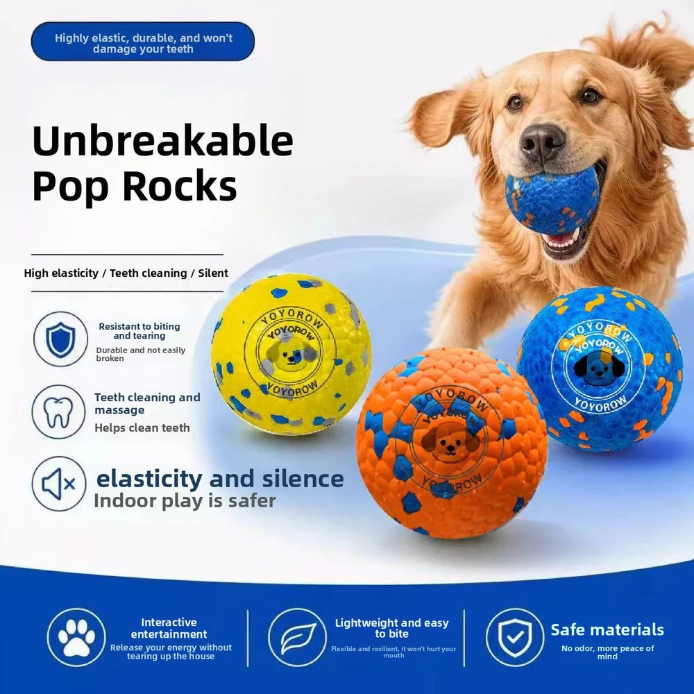 Pelota Indestructible "Pop Rocks" Limpiadientes
