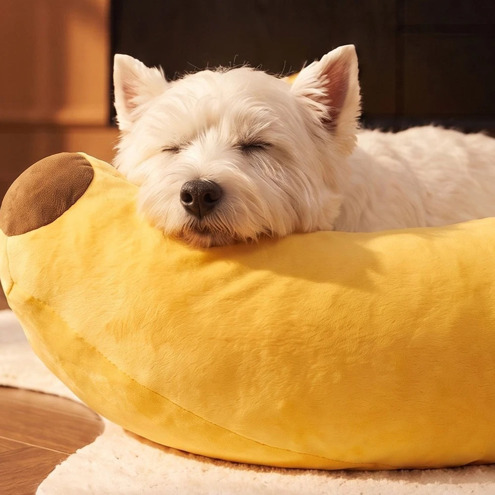 Cama Cueva Plátano para Mascotas