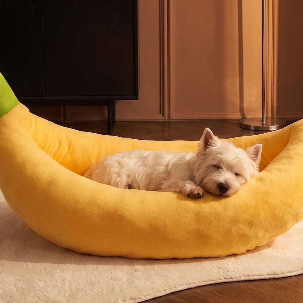 Cama Cueva Plátano para Mascotas