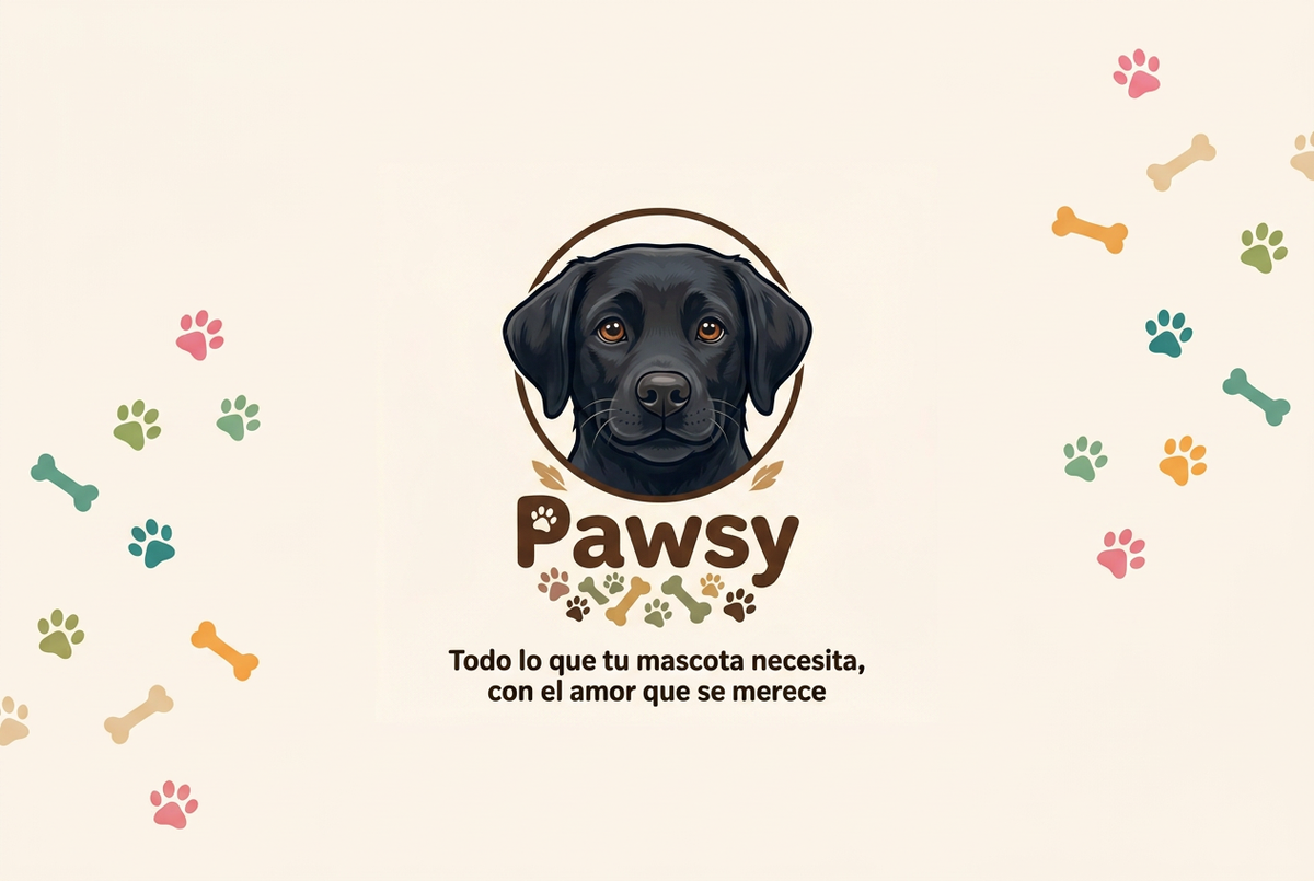 Hero escritorio Pawsy con decoraciones